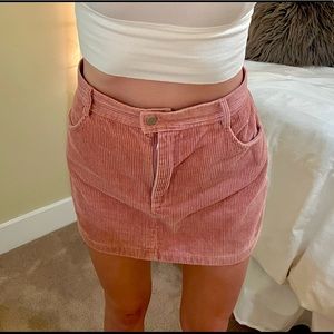 Pink corduroy skirt - Pacsun Kendall & Kylie